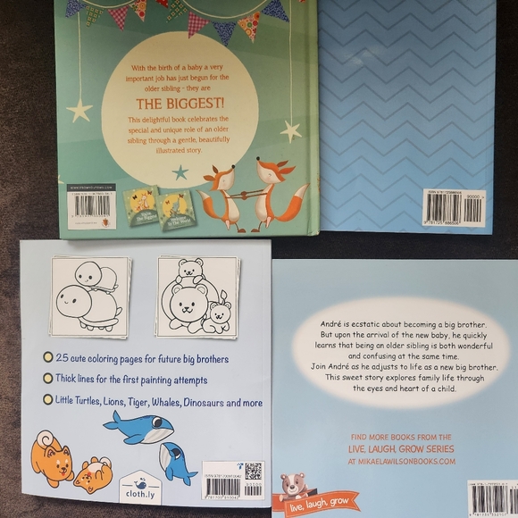 4 Big Brother Books and Coloring Book - Picture 2 of 2